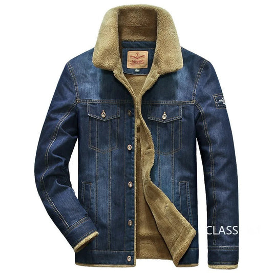 Men's Fleece-Lined Denim Jacket