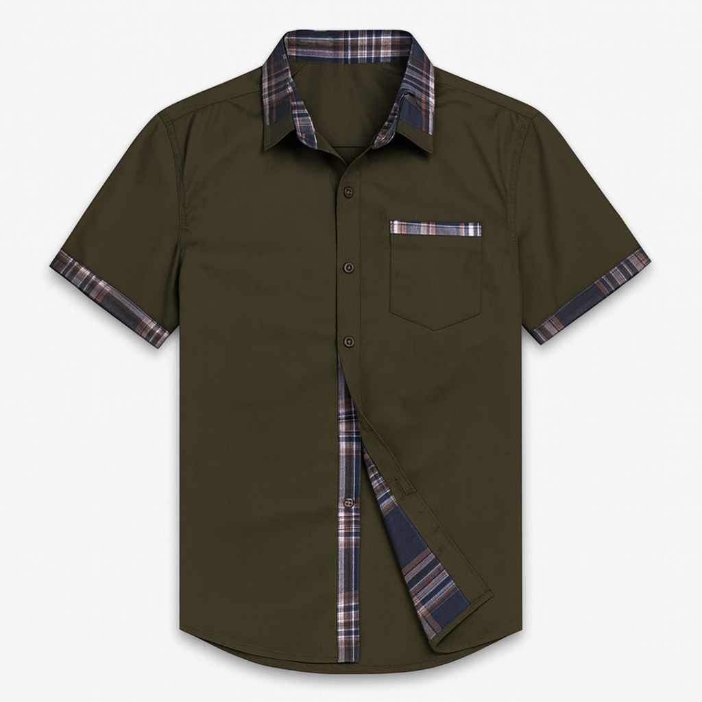 Men's Short Sleeve Modern Style Shirt in Various Colors