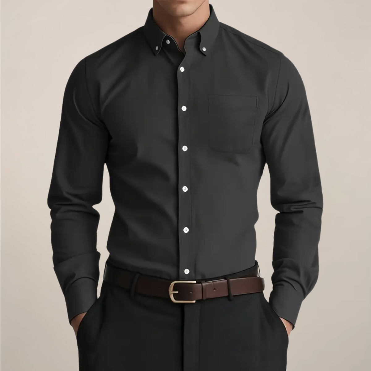 Image of Men's Button-Down Long Sleeve Shirt