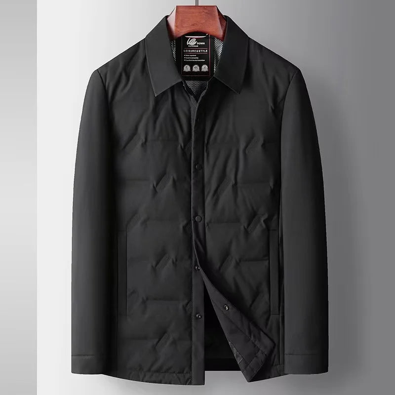 Image of Men's Button-Down Padded Collar Jacket