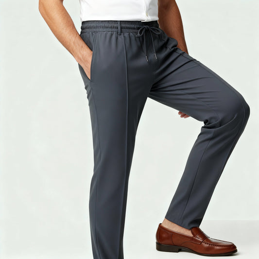 Image of Men's Drawstring Straight Leg Pants