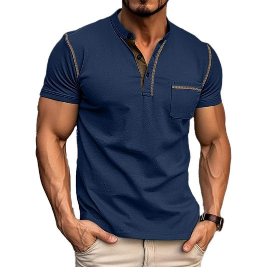 Image of Men's Henley Casual T-Shirt