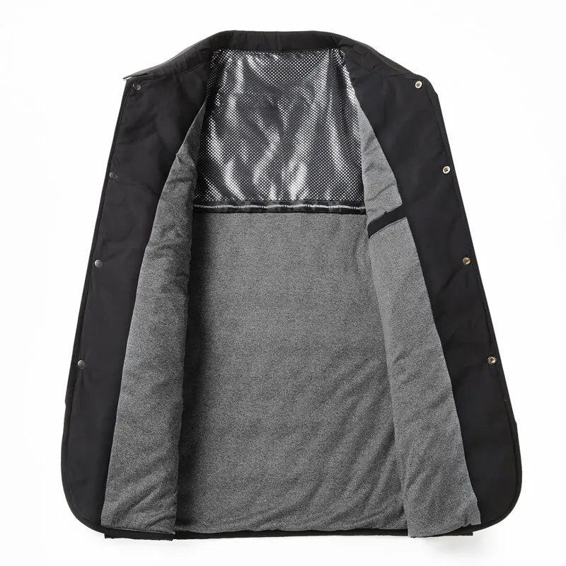 Image of Men's Quilted Button-Down Jacket
