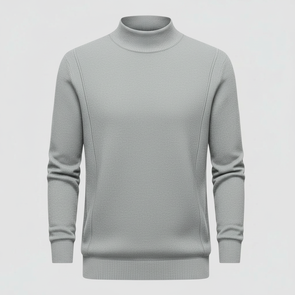 Image of Men's Turtleneck Fitted Sweater