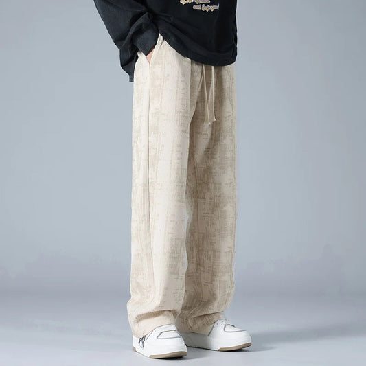 Image of Men's Wide Leg Drawstring Pants