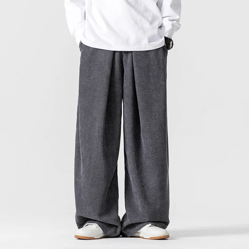 Image of Men's Wide Leg Pleated Pants