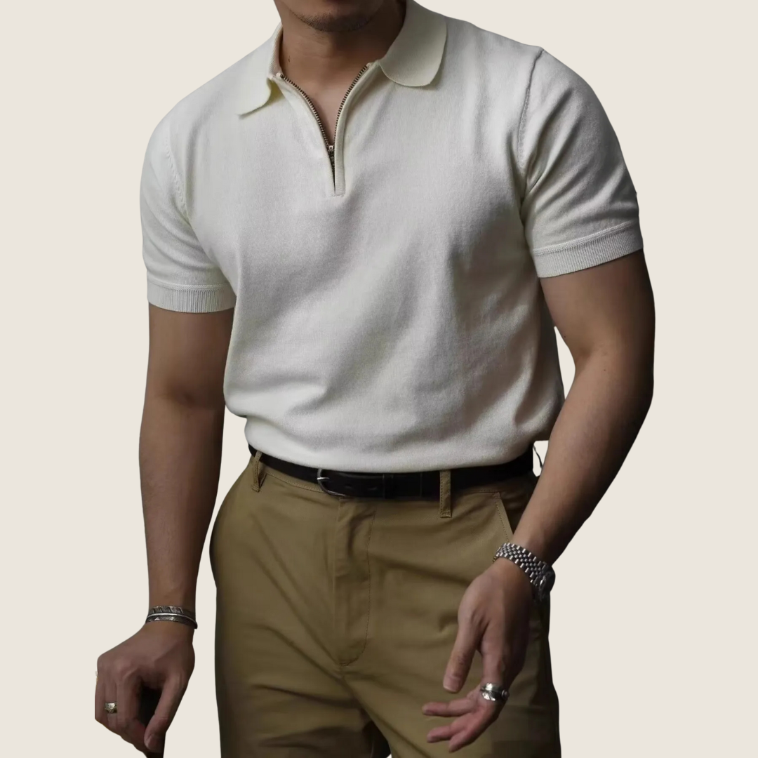 Image of Men's Zip Regular Fit Polo