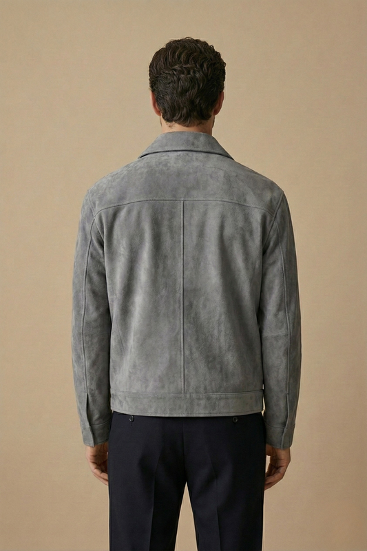 Image of Men's Zip-Up Collared Jacket