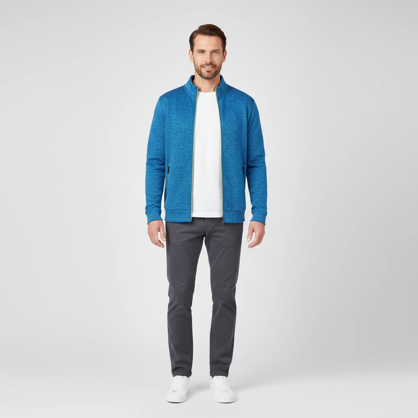 Men's Full Zip Sweater Jacket image