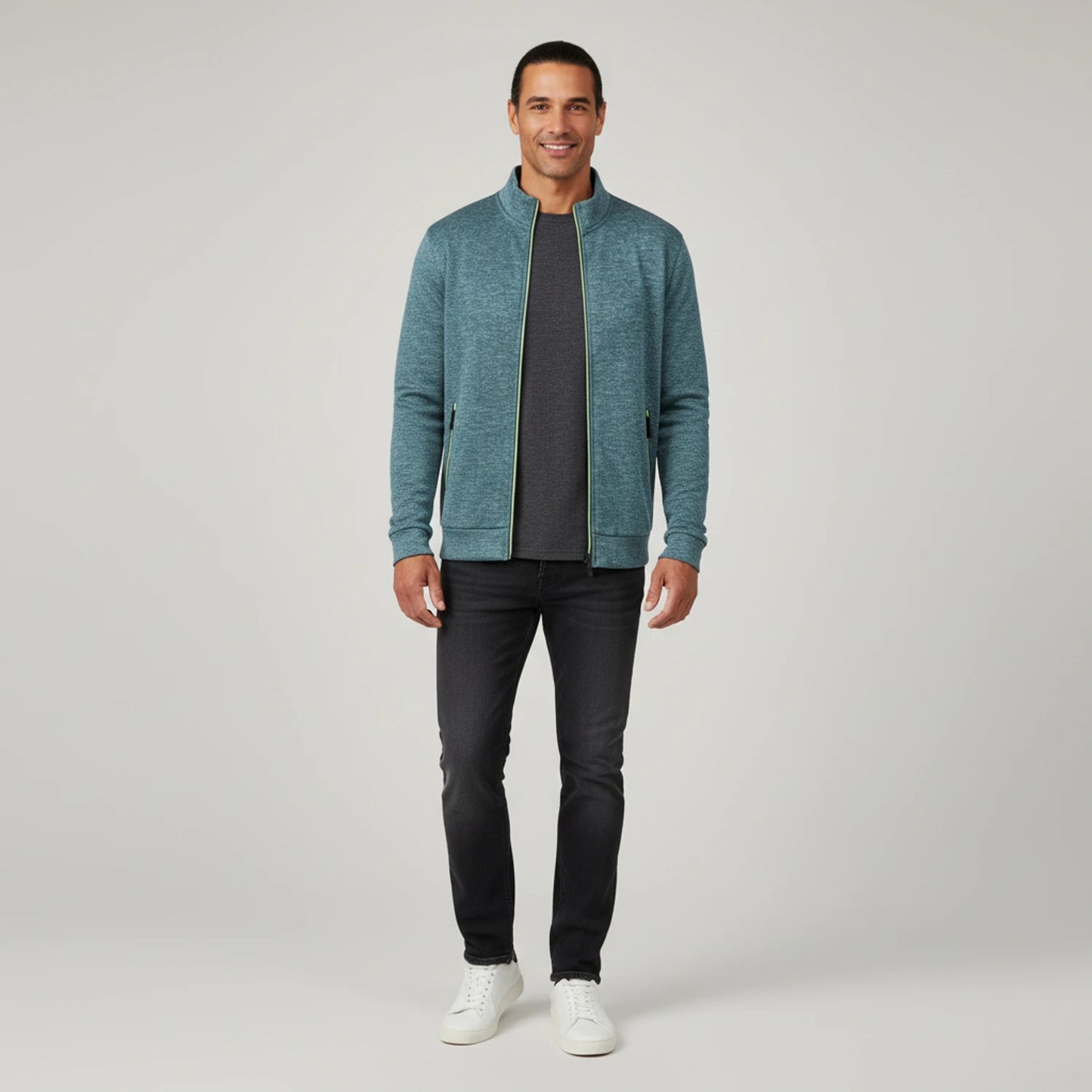 Men's Full Zip Sweater Jacket image