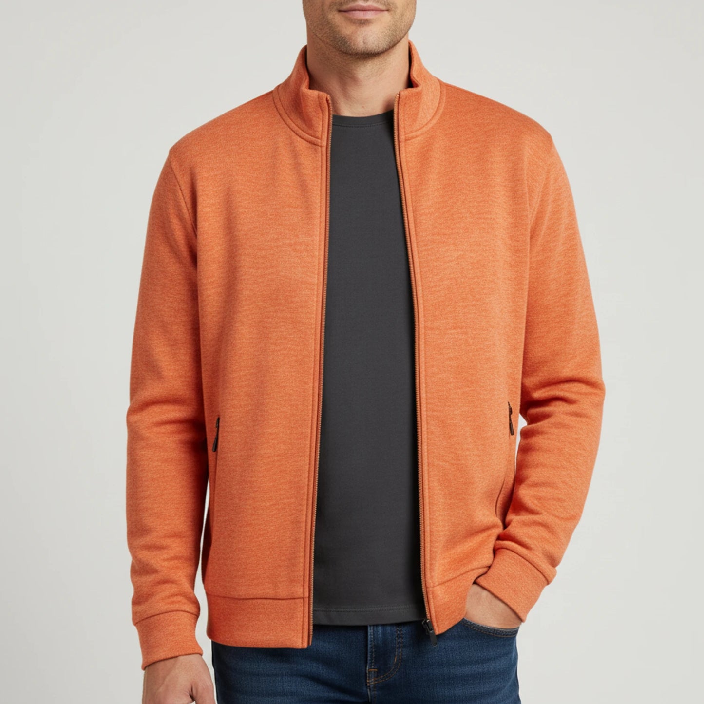 Men's Full Zip Sweater Jacket image