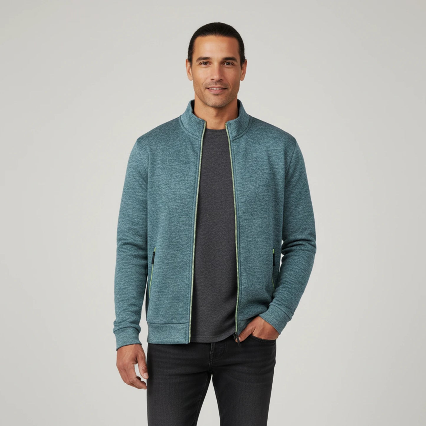 Men's Full Zip Sweater Jacket image