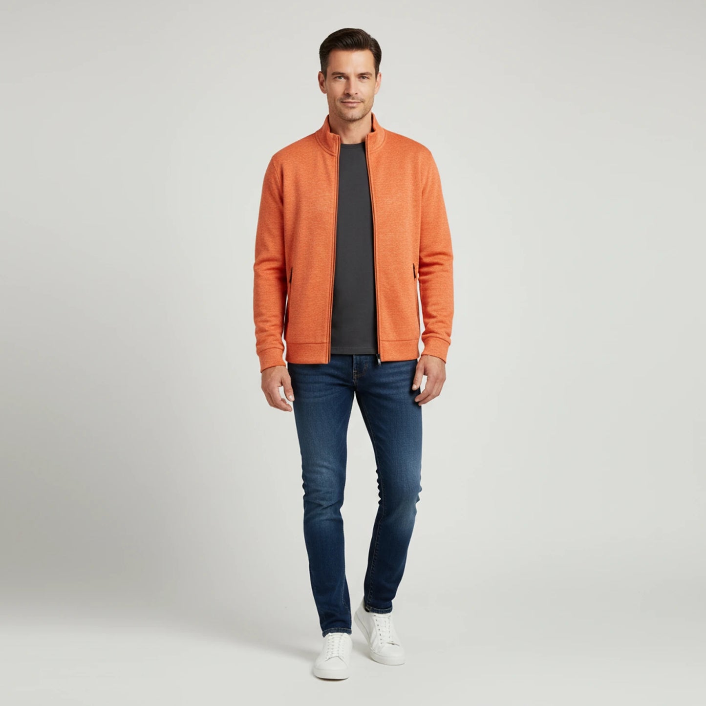 Men's Full Zip Sweater Jacket image