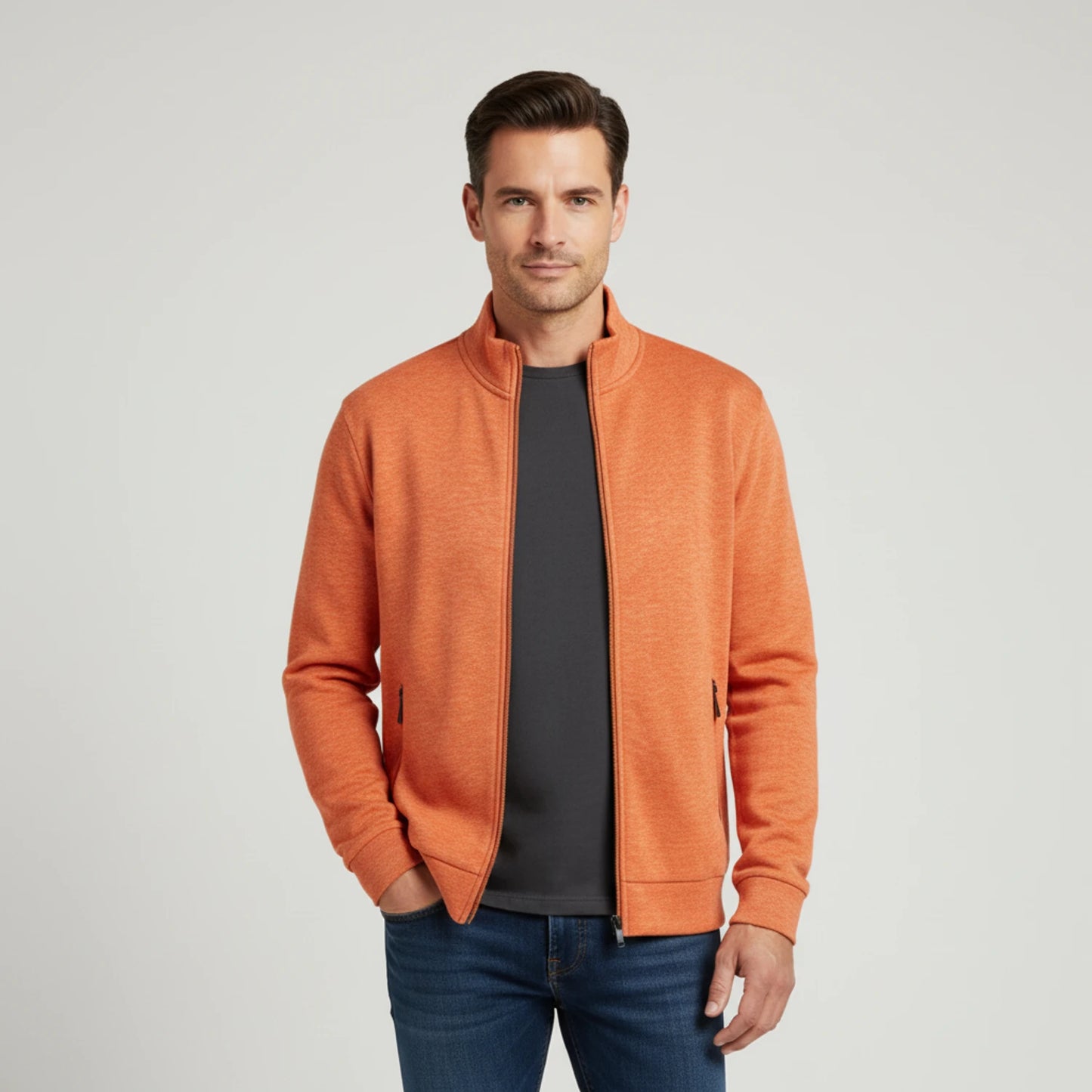 Men's Full Zip Sweater Jacket image