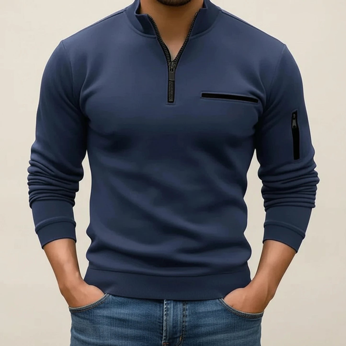 Men's Quarter Zip Sweater
