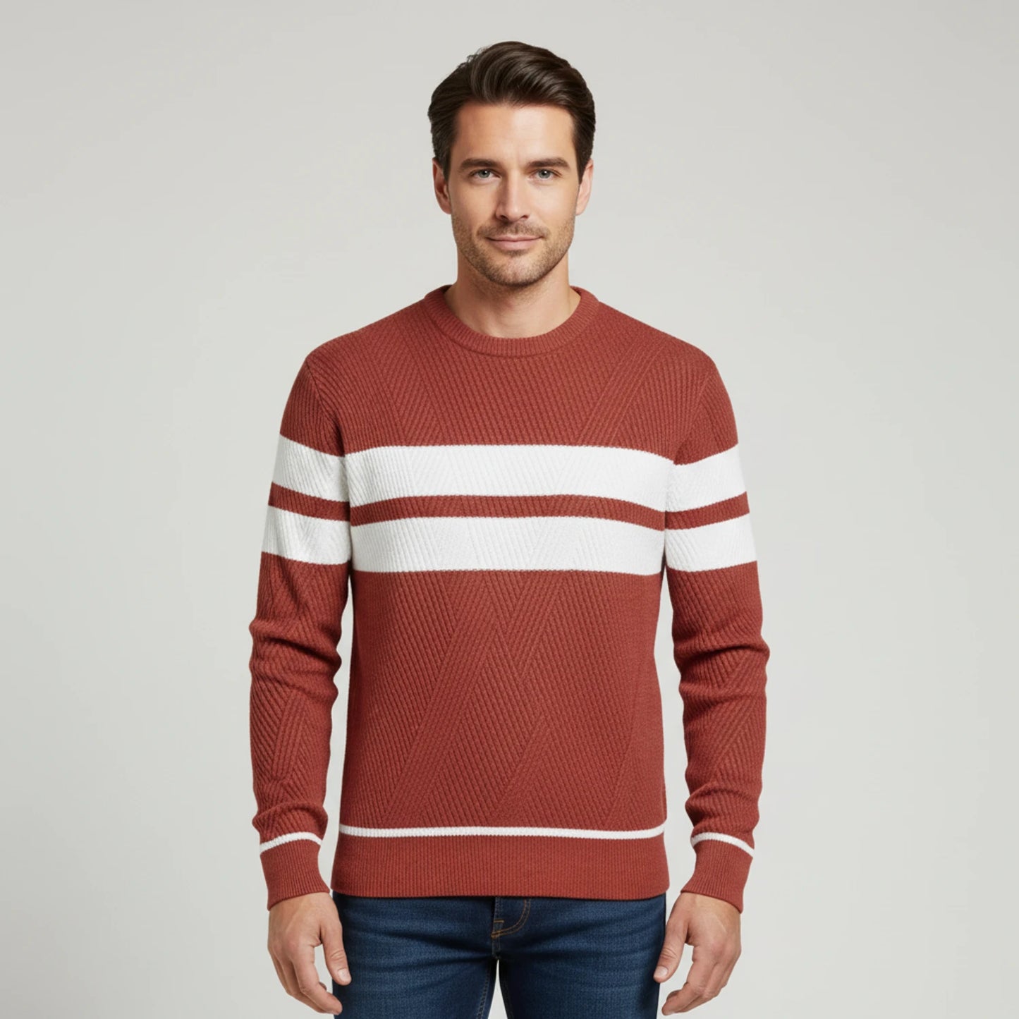 Men's Striped Sweater image