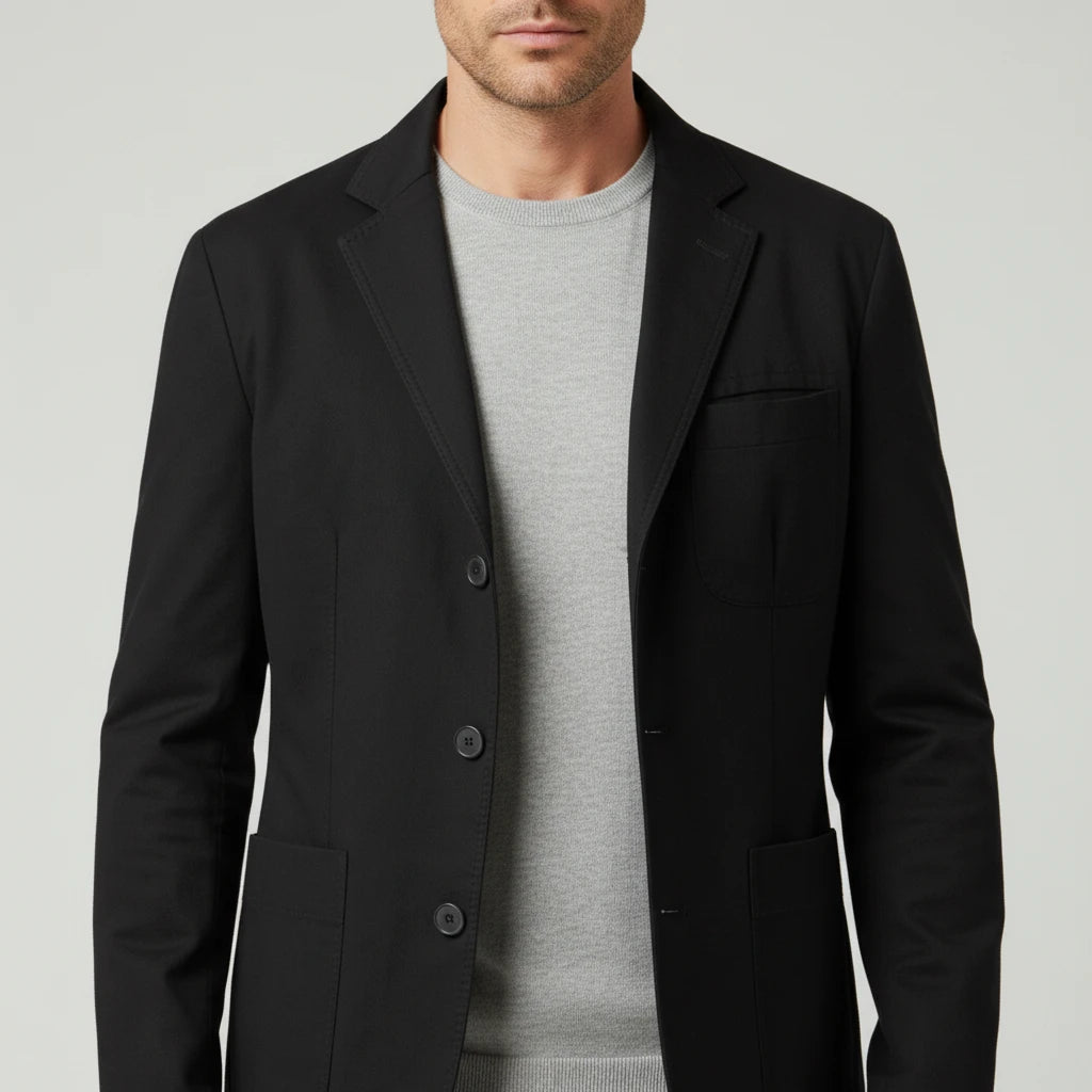 Men's Three-Button Casual Blazer