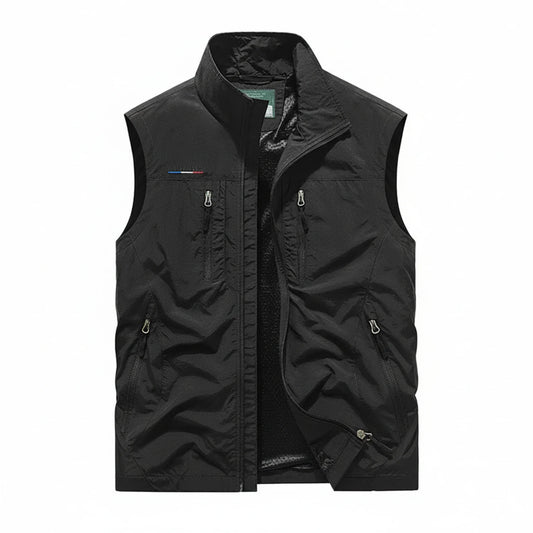 Men's Lightweight Zip-Up Vest with Pockets