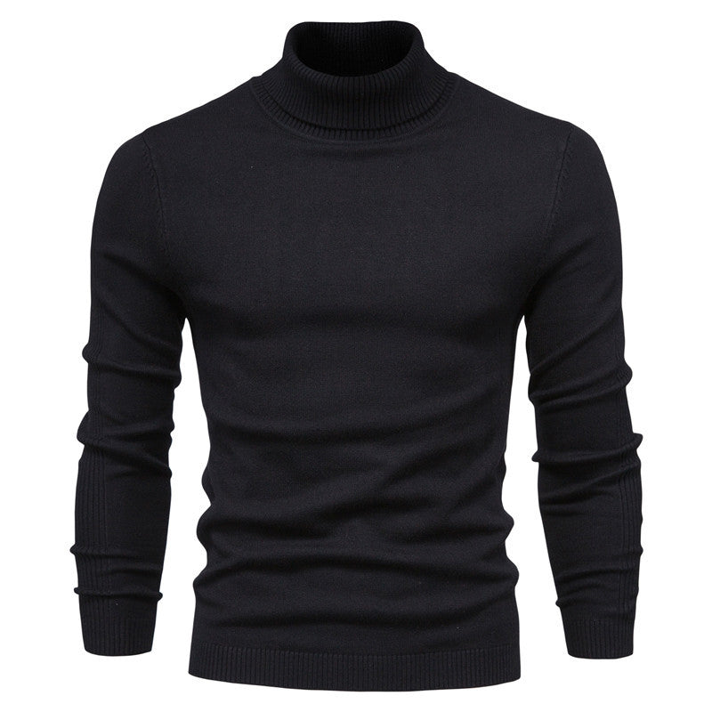 Men's Fitted Turtleneck Sweater - Image 2