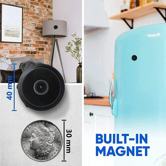 Mini Wireless Magnetic Security Camera with Audio/Video Live Feed