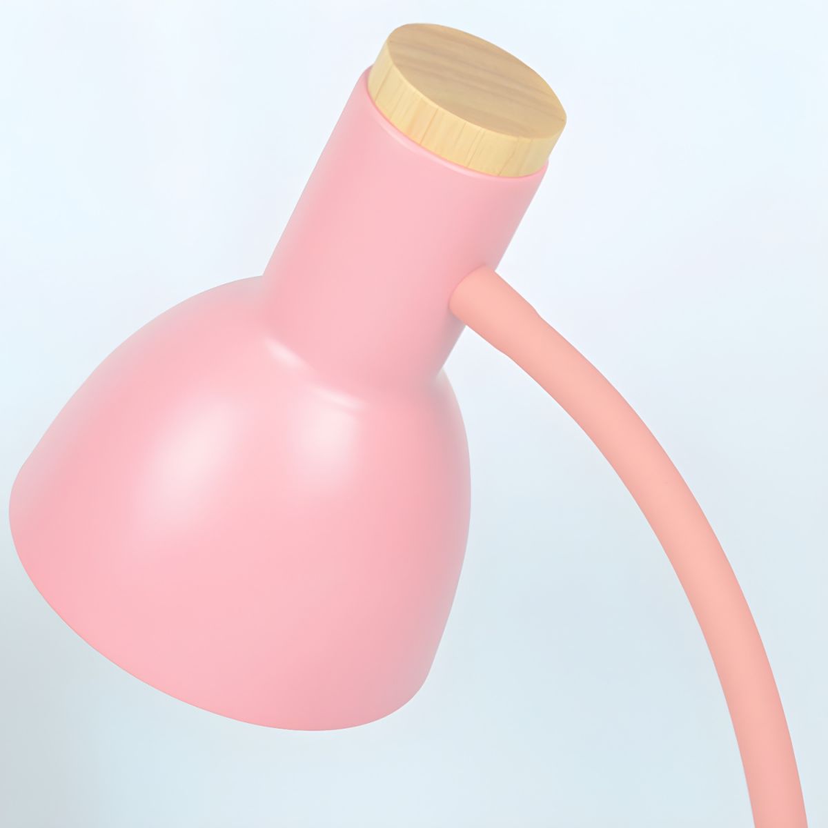 Nordic-Style Table Lamp with Wooden Base