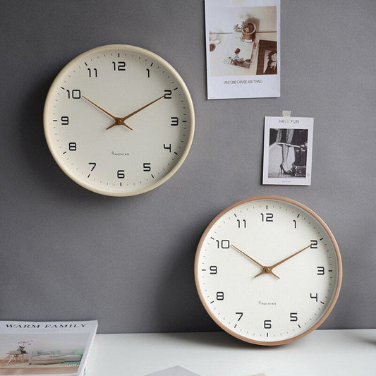 Nordic Wooden Wall Clock - Elegant Eco-Friendly Design
