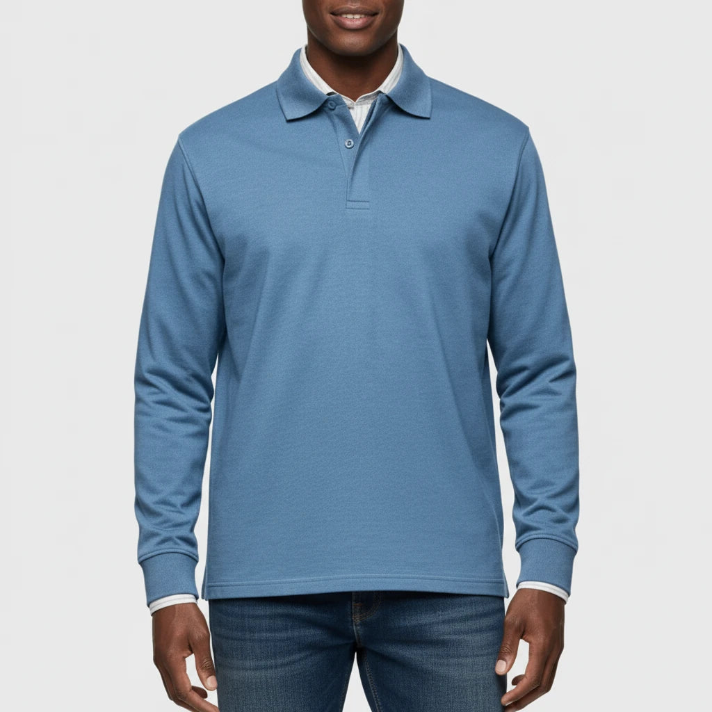 Men's Long-Sleeve Polo Shirt