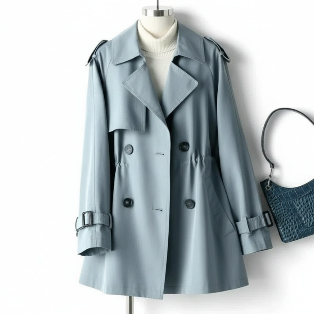 Women's Double-Breasted Belted Trench Coat