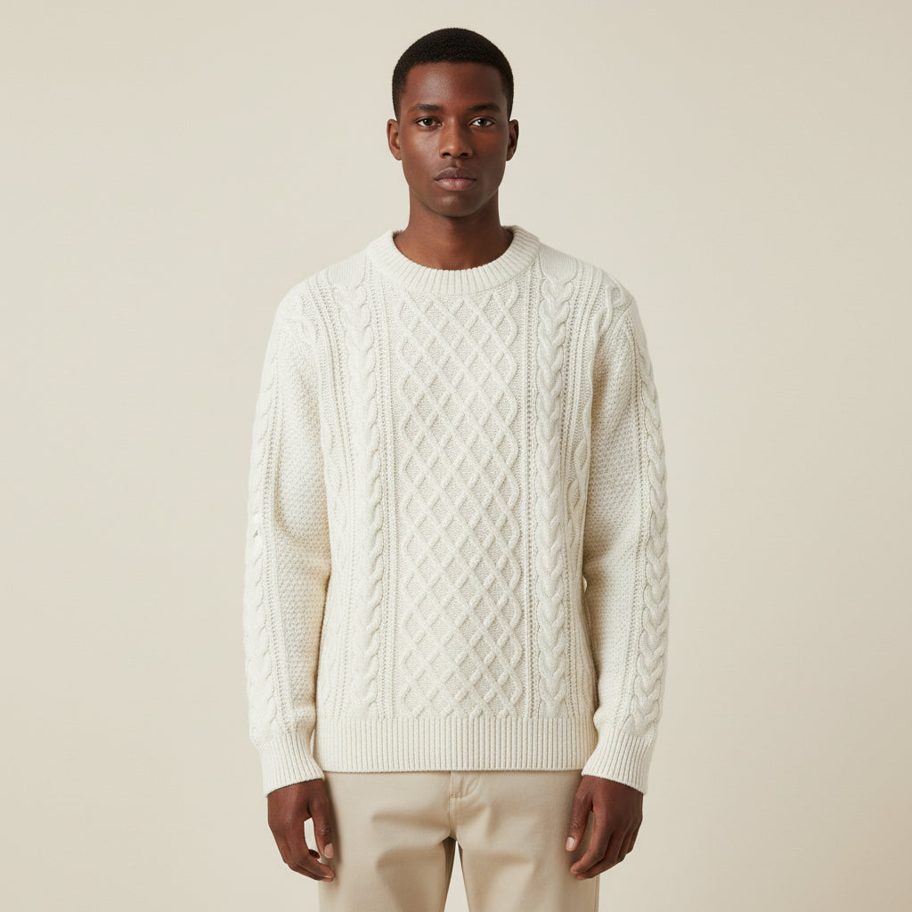 Men's Cable Knit Sweater – Closora
