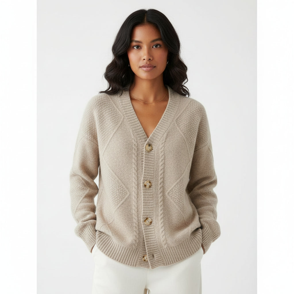 Women's Button-Front Knit Cardigan