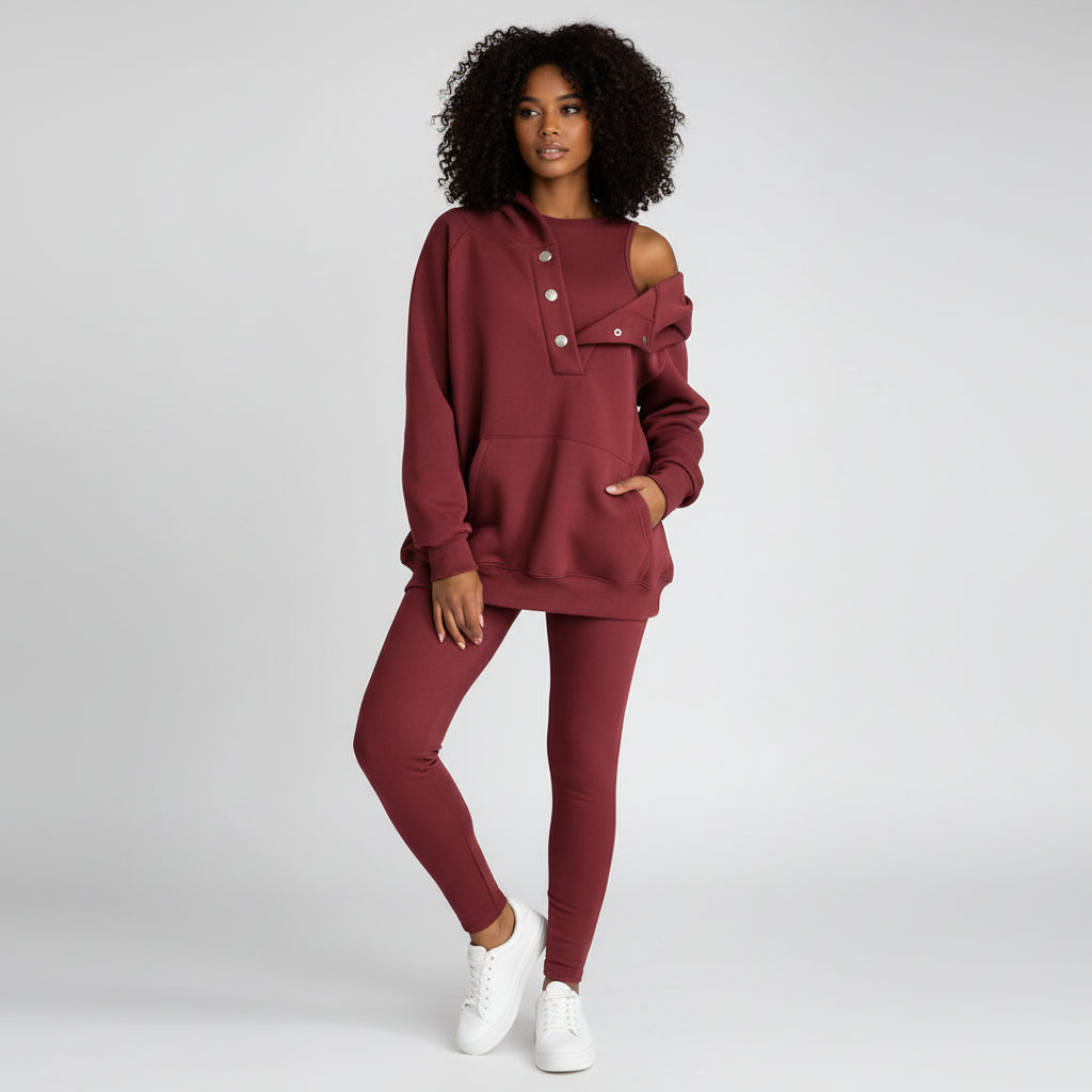 Women's Hooded Sweatshirt Set