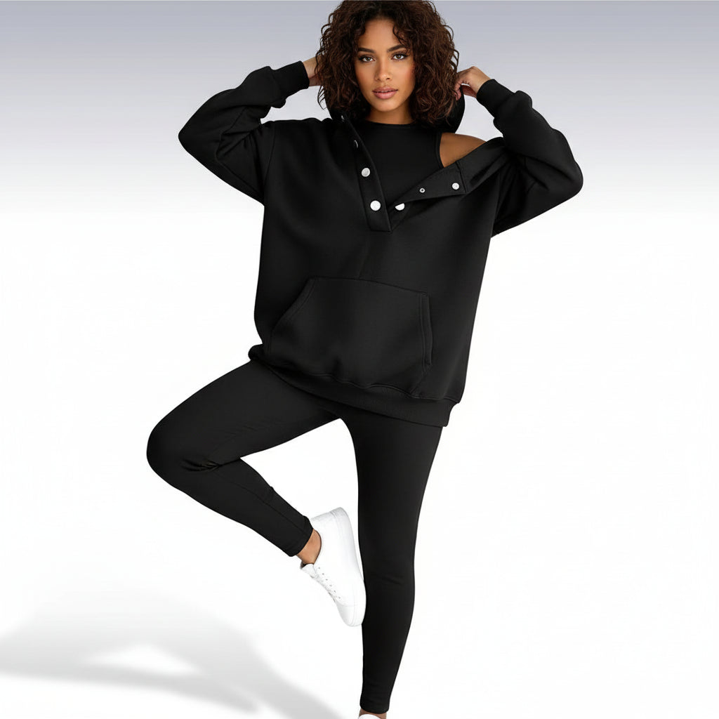 Women's Hooded Sweatshirt Set