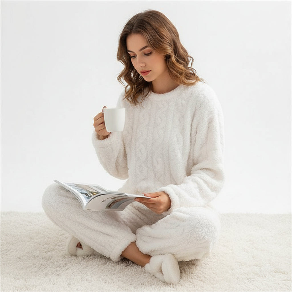 Women's Long-Sleeve Relaxed Fit Pajama Set