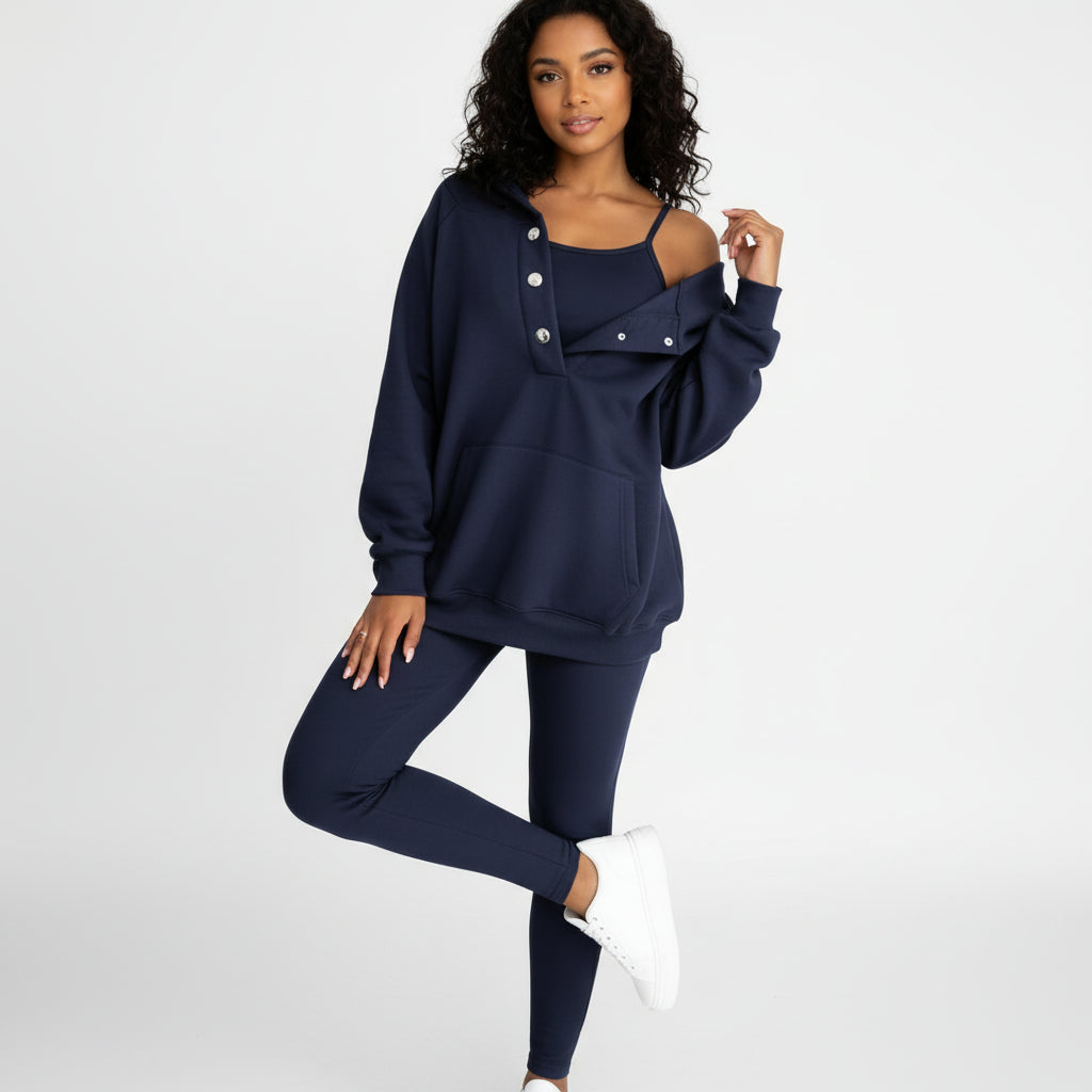 Women's Hooded Sweatshirt Set