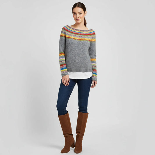 Women's Fair Isle Long Sleeve Sweater