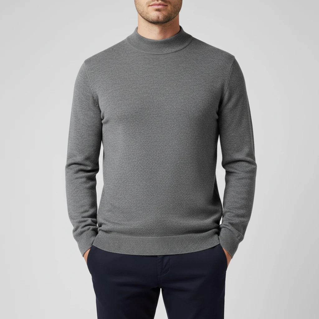 Men's Mock Neck Sweater