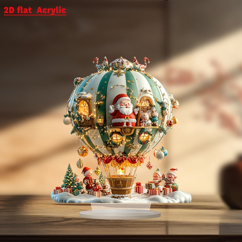 Santa Claus & Elves Acrylic Decorative Plaque