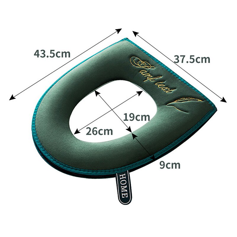 Soft Universal Toilet Seat Cover with Zipper & Handle