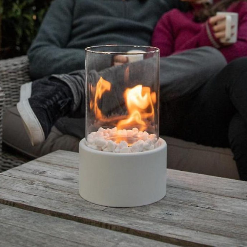 Tabletop Fireplace Smokeless in Glass – Create Coziness Indoors & Outdoors