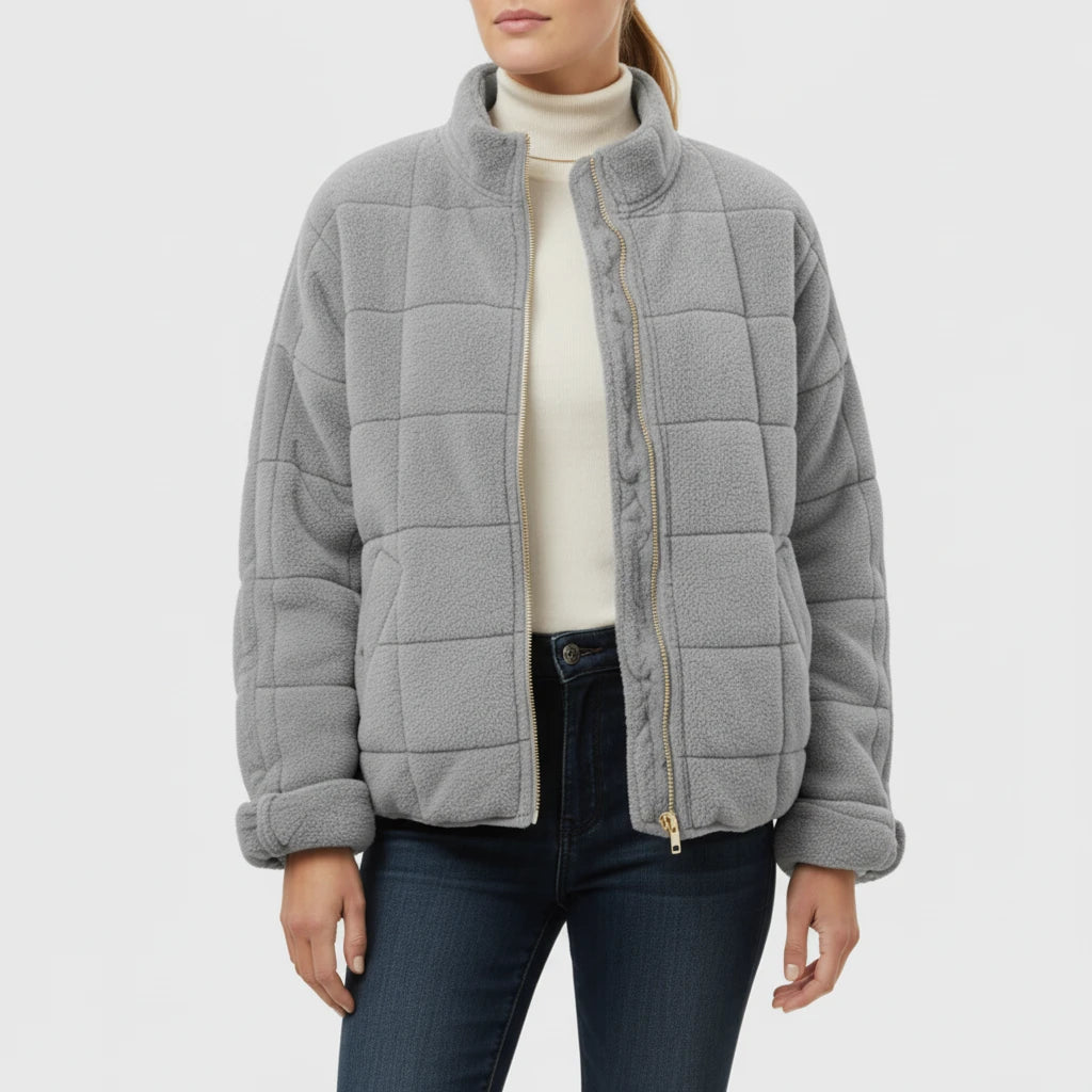 Women's Quilted Bomber Jacket