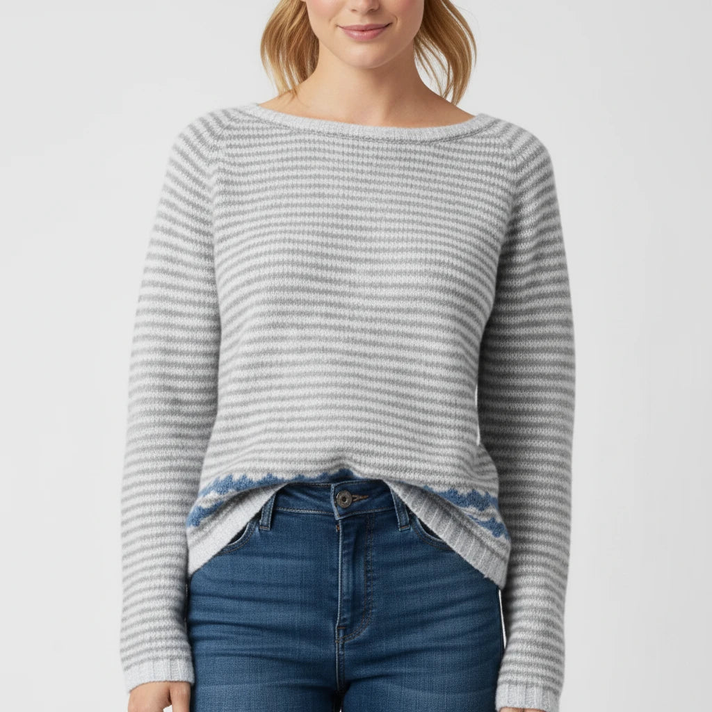 Women's Printed Crewneck Sweater