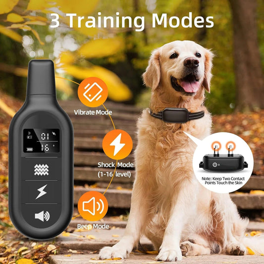Waterproof & Rechargeable 1000m Dog Training E-Collar