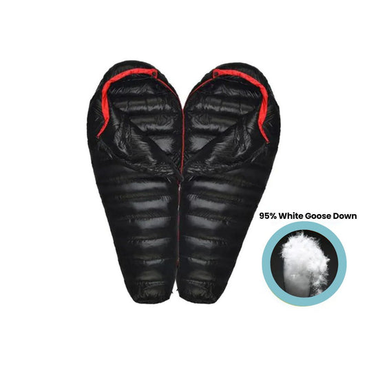 Winter Sleeping Bag – Down Insulated, 400T Ripstop Nylon, -20°C Rated