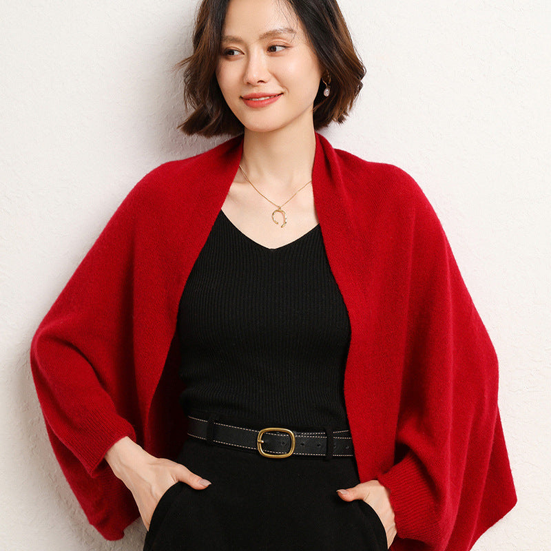 Women's Elegant Warm Soft Knit Shawl Wrap