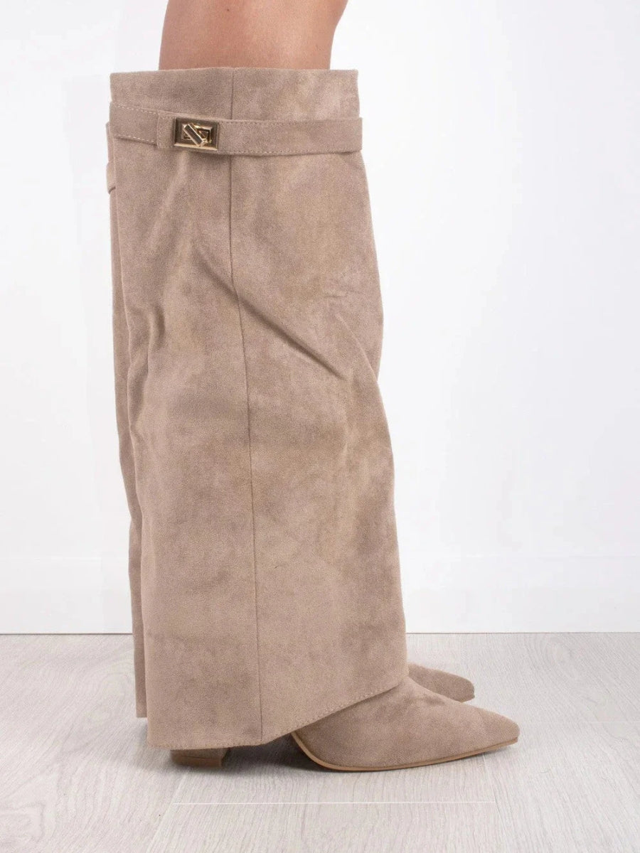 Women's Luxury Suede Over-the-Knee Boots