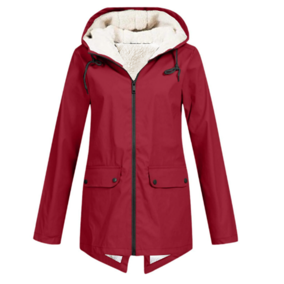 Women's Water-Repellent Sherpa-Lined Hooded Jacket
