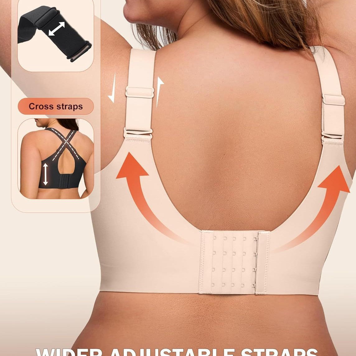Women's Wireless Full-Coverage Support Push-Up Bra