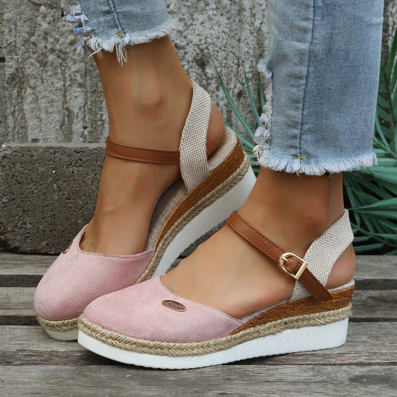 Image of Women's Ankle Strap Wedge Sandals