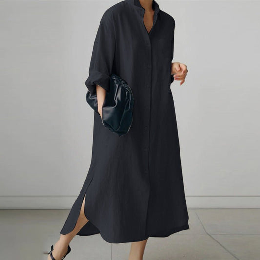 Image of Women's Button-Down Shirt Maxi Dress