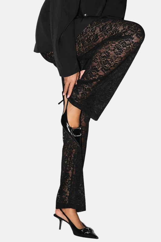 Image of Women's Flare Leg Lace Pants